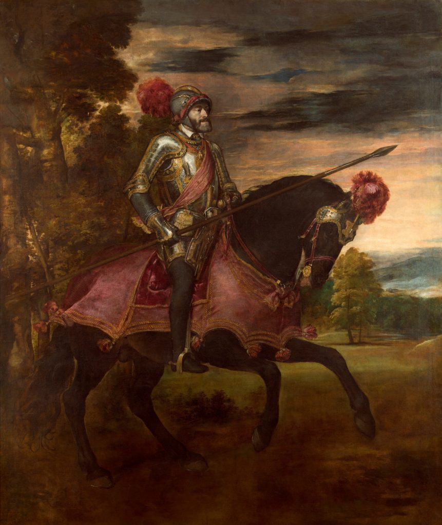 Carlos V en la batalla de Mühlberg